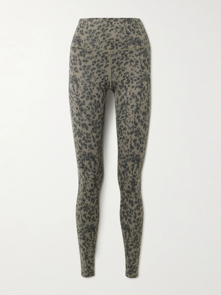  Varley Varley - Cheetah-print Freesoft™ Leggings - Brown 