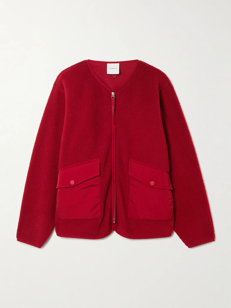  Varley Varley - Marina Shell-trimmed Recycled-fleece Jacket - Red 