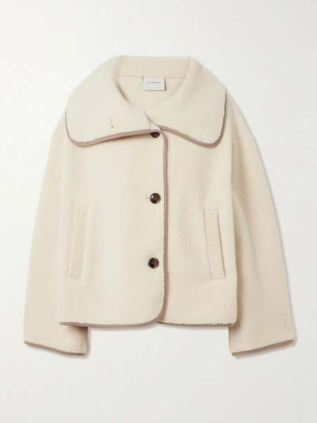  Varley Varley - Romane Jersey-trimmed Fleece Jacket - Cream 