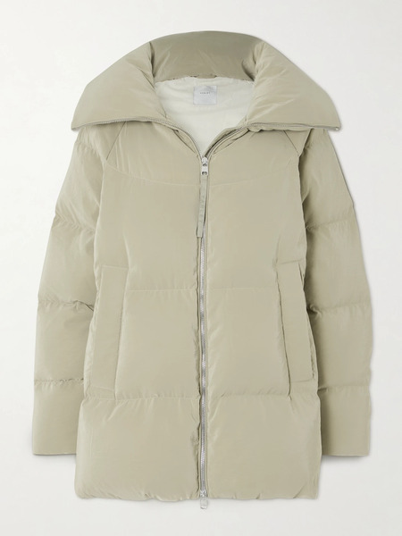  Varley Varley - Valencia Quilted Crinkled-shell Down Jacket - Light Green 