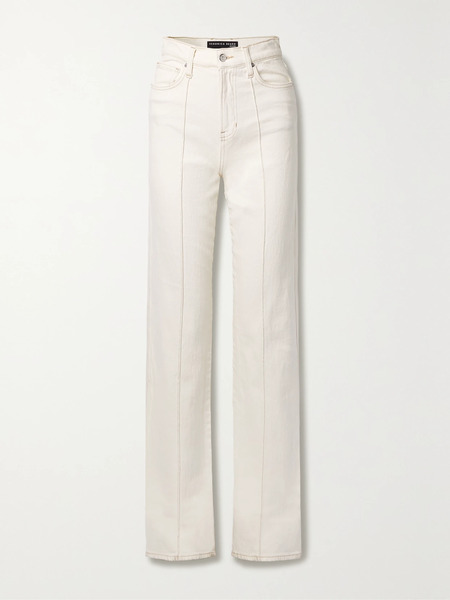  Veronica Beard Veronica Beard - Dylan High-rise Straight-leg Jeans - Ecru 