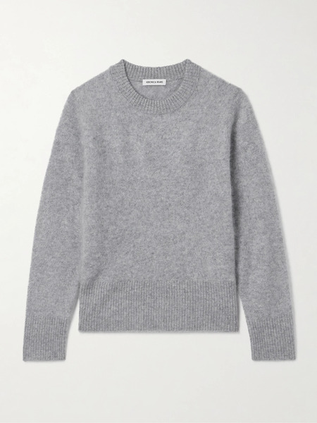 Veronica Beard Veronica Beard - Pippen Brushed-cashmere Sweater - Gray 