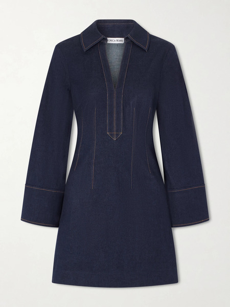  Veronica Beard Veronica Beard - Raymond Denim Mini Dress - Indigo 