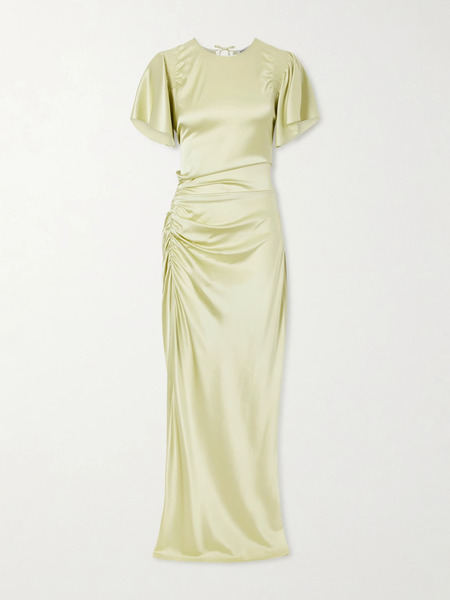 Veronica Beard Veronica Beard - Silk-blend Satin Gown - Light Green 
