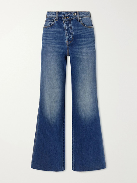  Veronica Beard Veronica Beard - Taylor High-rise Wide-leg Jeans - Dark Denim 