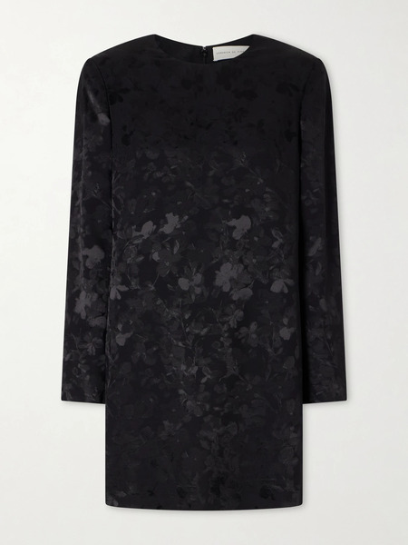  Veronica De Piante Veronica De Piante - Carlota Floral-jacquard Dress - Black 