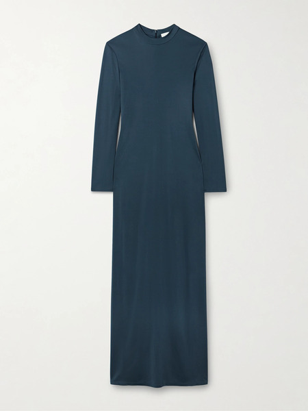  Veronica De Piante Veronica De Piante - Catalina Jersey Maxi Dress - Teal 