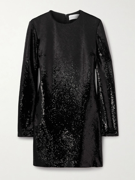  Veronica De Piante Veronica De Piante - Franklin Sequined Crepe Mini Dress - Black 