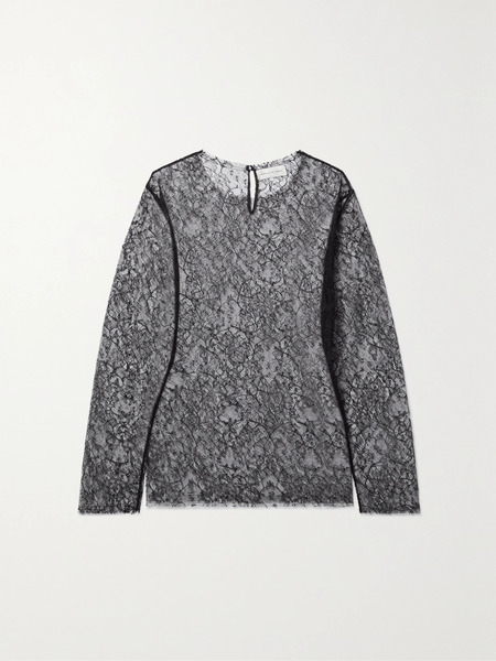  Veronica De Piante Veronica De Piante - Isabel Lace Top - Black 