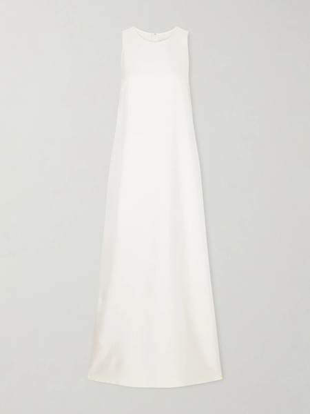 Veronica De Piante Veronica De Piante - Mila Silk Maxi Dress - Off-white 
