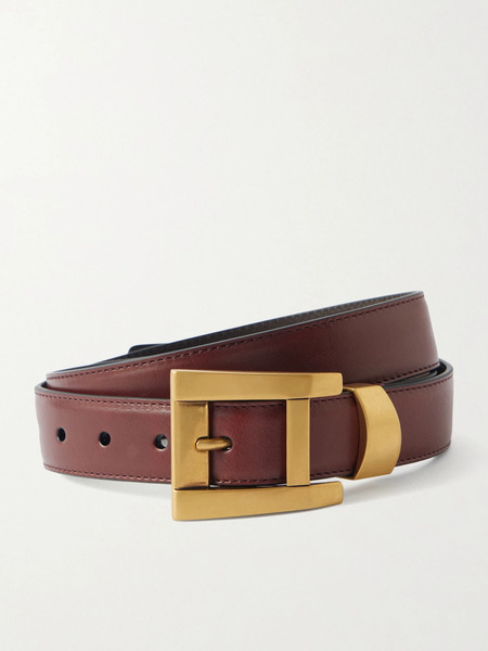  Versace Versace - 3cm Leather Belt - Brown 