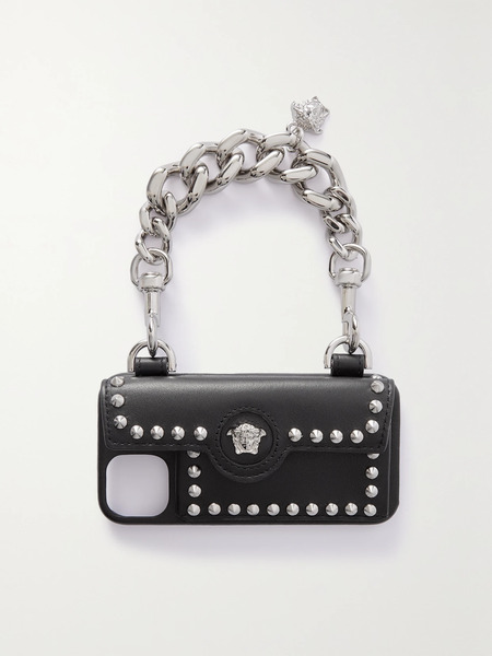  Versace Versace - Embellished Iphone 13 Max Case - Black 