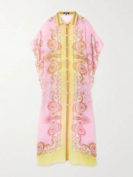  Versace Versace - Printed Georgette Kaftan - Multi 