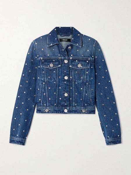  Versace Versace - Studded Denim Jacket - Blue 