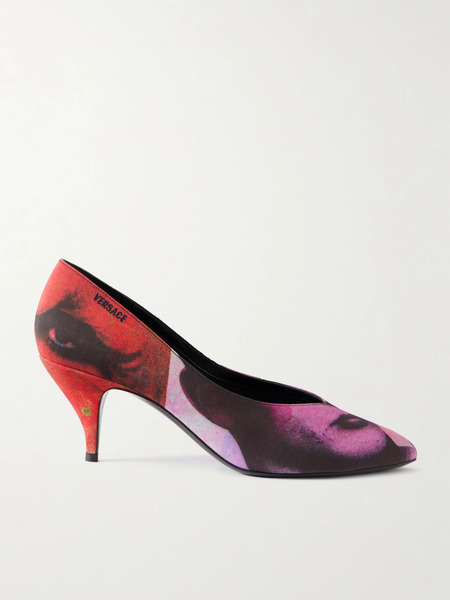  Versace Versace - Tina Silk Faille 65 Pumps - Multi 