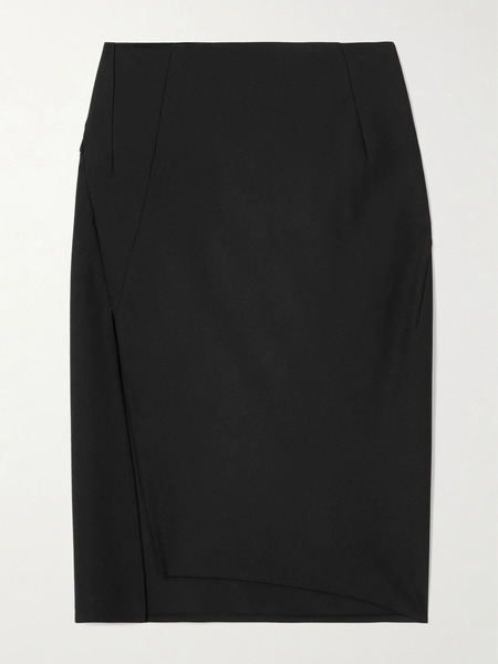  Versace Versace - Wool-blend Midi Skirt - Black 