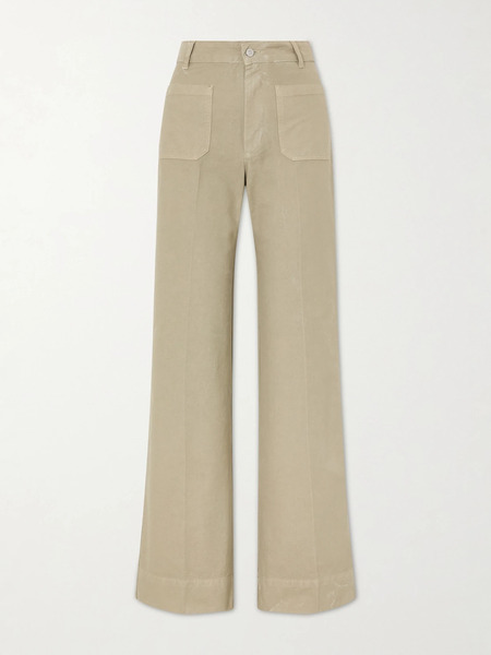  Victoria Beckham Victoria Beckham - Alina High-rise Straight-leg Jeans - Stone 