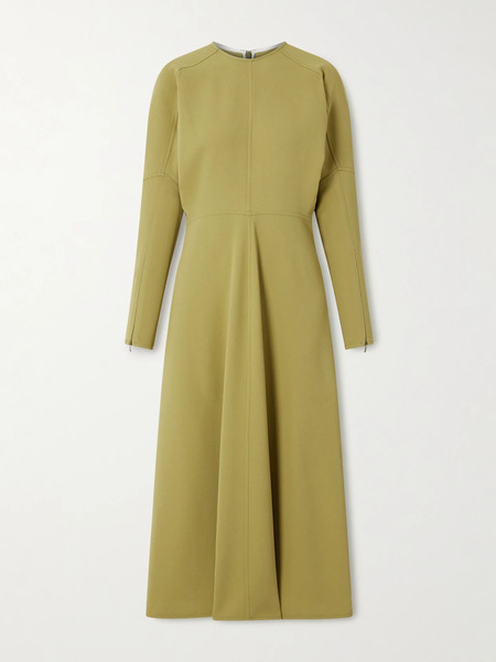  Victoria Beckham Victoria Beckham - Crepe Midi Dress - Green 