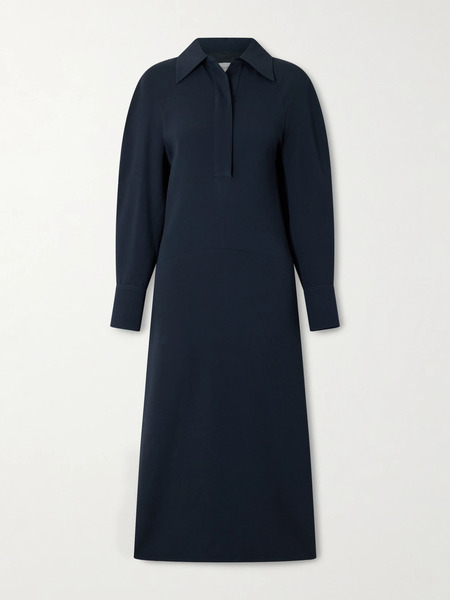  Victoria Beckham Victoria Beckham - Crepe Midi Dress - Navy 