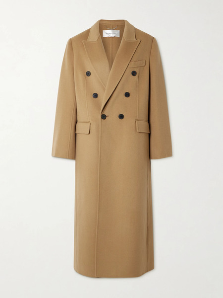  Victoria Beckham Victoria Beckham - Double-breasted Wool And Cashmere-blend Coat - Camel 
