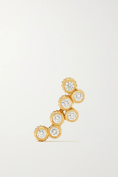  Viltier Viltier - Clique 18-karat Gold Diamond Single Earring - One Size 