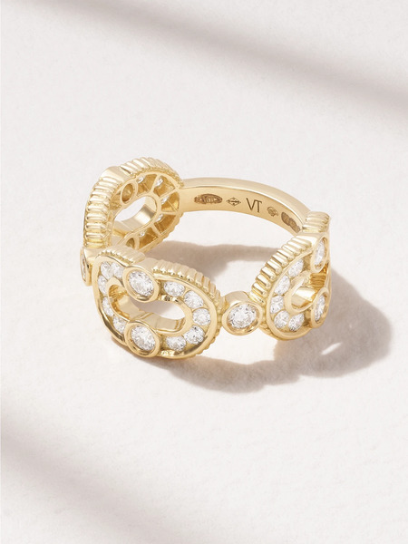  Viltier Viltier - Magnetic Enchainé 18-karat Diamond Ring - Gold 