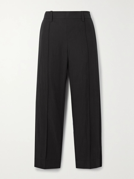  Vince Vince - Cropped Tencel Lyocell-blend Straight-leg Pants - Black 