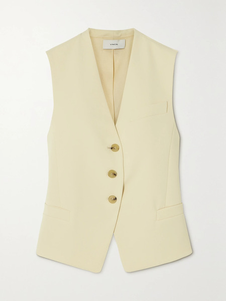  Vince Vince - Recycled-crepe Vest - Off-white 