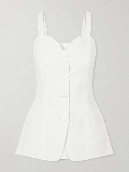  Violante Nessi Violante Nessi - Henriette Linen Top - Ivory 