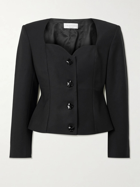  Violante Nessi Violante Nessi - L'eclaireur Wool-blend Blouse - Black 