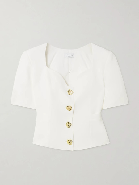  Violante Nessi Violante Nessi - Serrier Crepe Blouse - White 