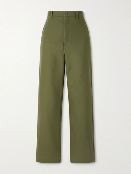  Wardrobe.nyc Wardrobe. Nyc - Cotton-drill Straight-leg Pants - Army Green 