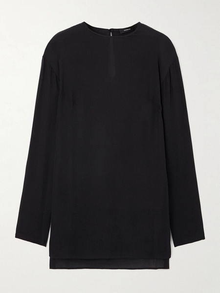  Wardrobe.nyc Wardrobe. Nyc - Silk-georgette Blouse - Black 