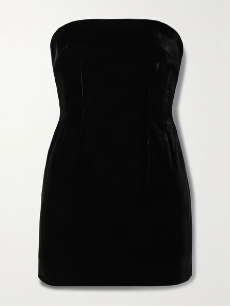  Wardrobe.nyc Wardrobe. Nyc - Strapless Velvet Mini Dress - Black 