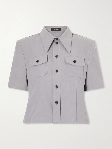  Willy Chavarria Willy Chavarria - Chavela Cotton Shirt - Gray 
