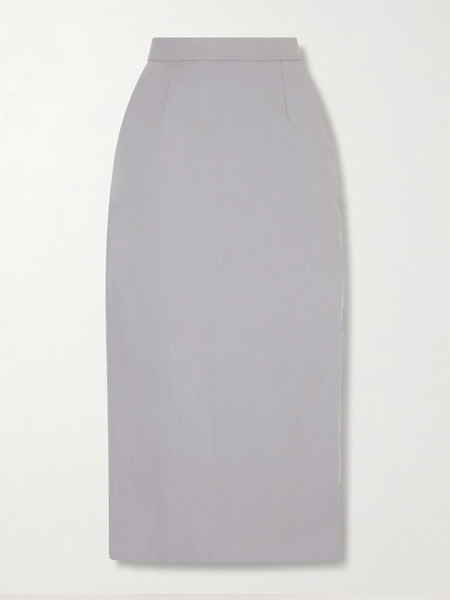  Willy Chavarria Willy Chavarria - Cotton Midi Skirt - Gray 