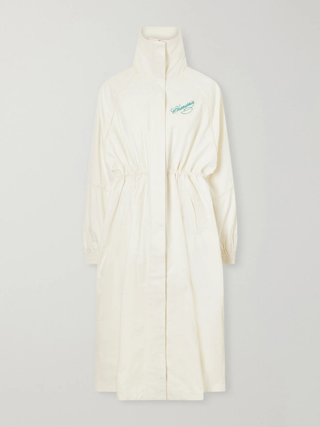  Willy Chavarria Willy Chavarria - Ruff Rider Embroidered Cotton Coat - White 