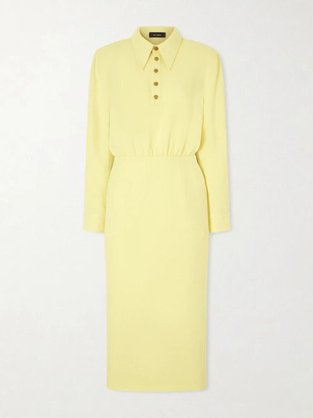  Willy Chavarria Willy Chavarria - Wool Midi Dress - Yellow 