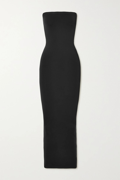  Wolford Wolford - Fatal Strapless Stretch-jersey Maxi Dress - Black 