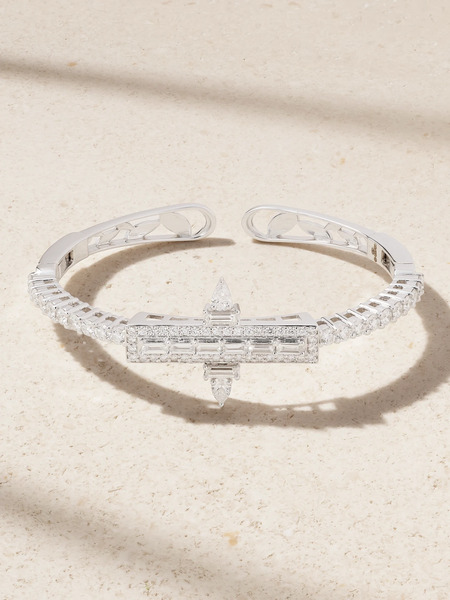  Yeprem Yeprem - 18-karat White Gold Diamond Bangle - Silver 
