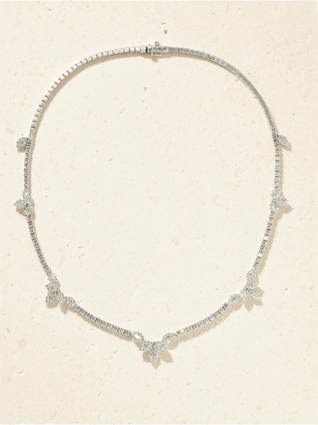  Yeprem Yeprem - 18-karat White Gold Diamond Necklace - One Size 