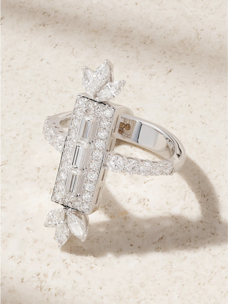  Yeprem Yeprem - 18-karat White Gold Diamond Ring - Silver 