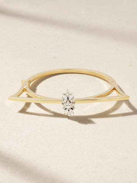  Yeprem Yeprem - Strada 18-karat Yellow And White Gold Diamond Bangle - One Size 