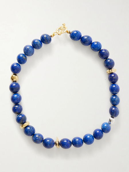  Ysso Ysso - Helen Gold-plated Lapis Lazuli Necklace - Navy 