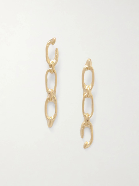  Ysso Ysso - Open Link Gold-plated Earrings - One Size 