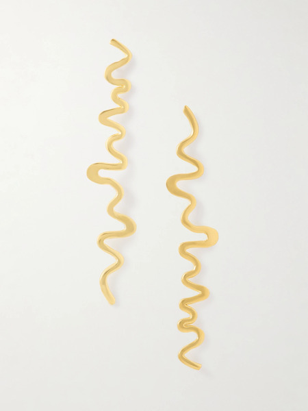  Ysso Ysso - Shore Gold-plated Earrings - One Size 