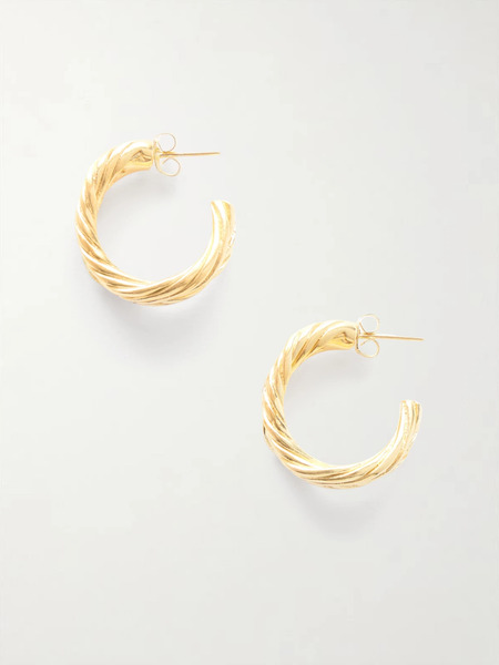  Ysso Ysso - Thread Gold-plated Earrings - One Size 