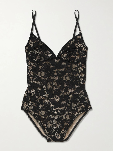  Zimmermann Zimmermann - Corded Lace Bodysuit - Black 