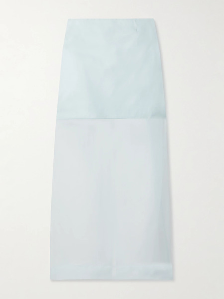  Zimmermann Zimmermann - Crush Layered Silk-organza Midi Skirt - Blue 