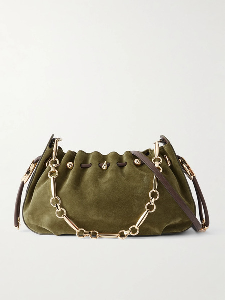  Zimmermann Zimmermann - Halcyon Suede Shoulder Bag - Green 